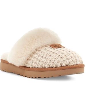 NEW UGG COZY KNIT GENUINE SHEARLING SLIPPER